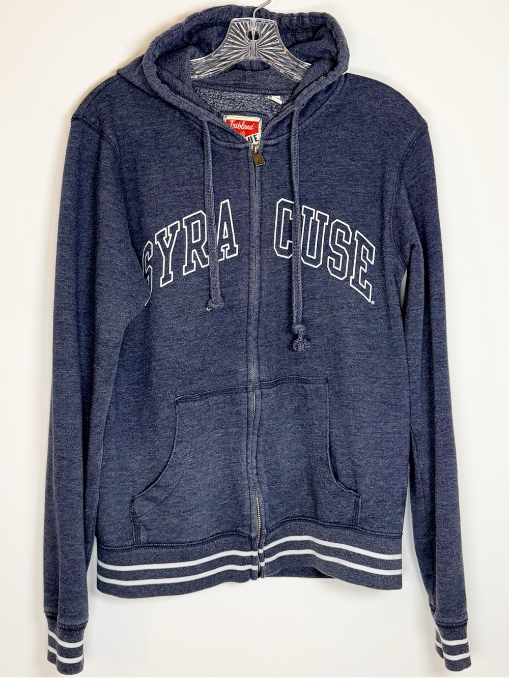 Syracuse Navy Zip-Up Hooded Sweater